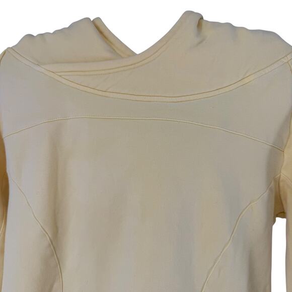 Buff Bunny Power Hoodie Size M Womens Yellow Pullover Gym Fitness BuffBunny Top - Picture 3 of 8